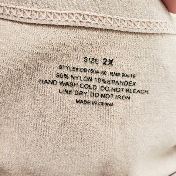 Shaping Tank Top Womens 2X Blush Seamless Shapewear Sleeveless Slimming Control - Picture 3 of 14